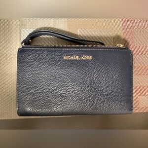 Michael Kors navy full size wallet